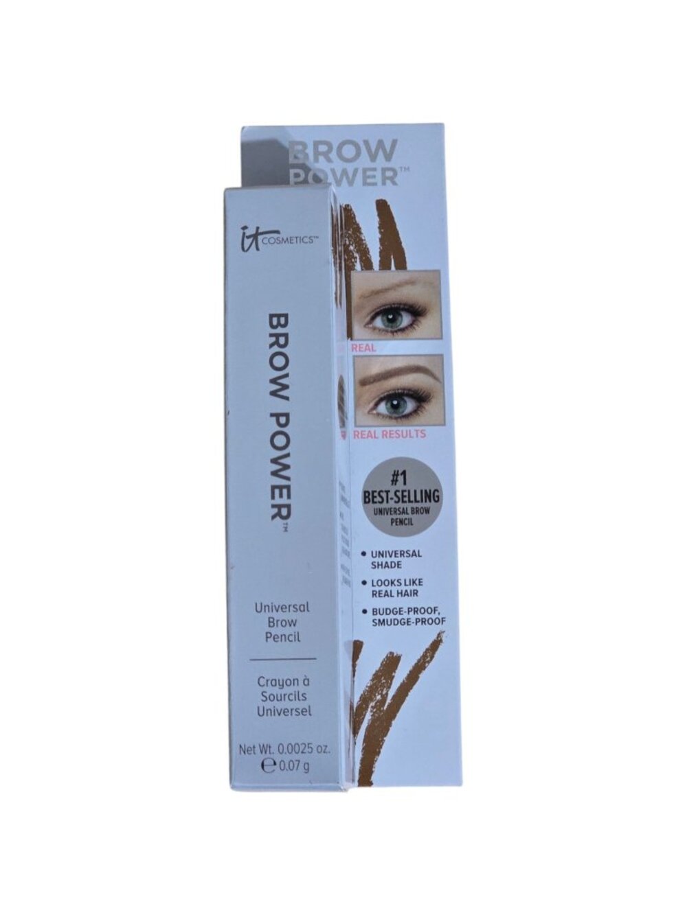 It Cosmetics Brow Power Eyebrow Pencil 0.07g Universal Taupe Smudge-Proof
